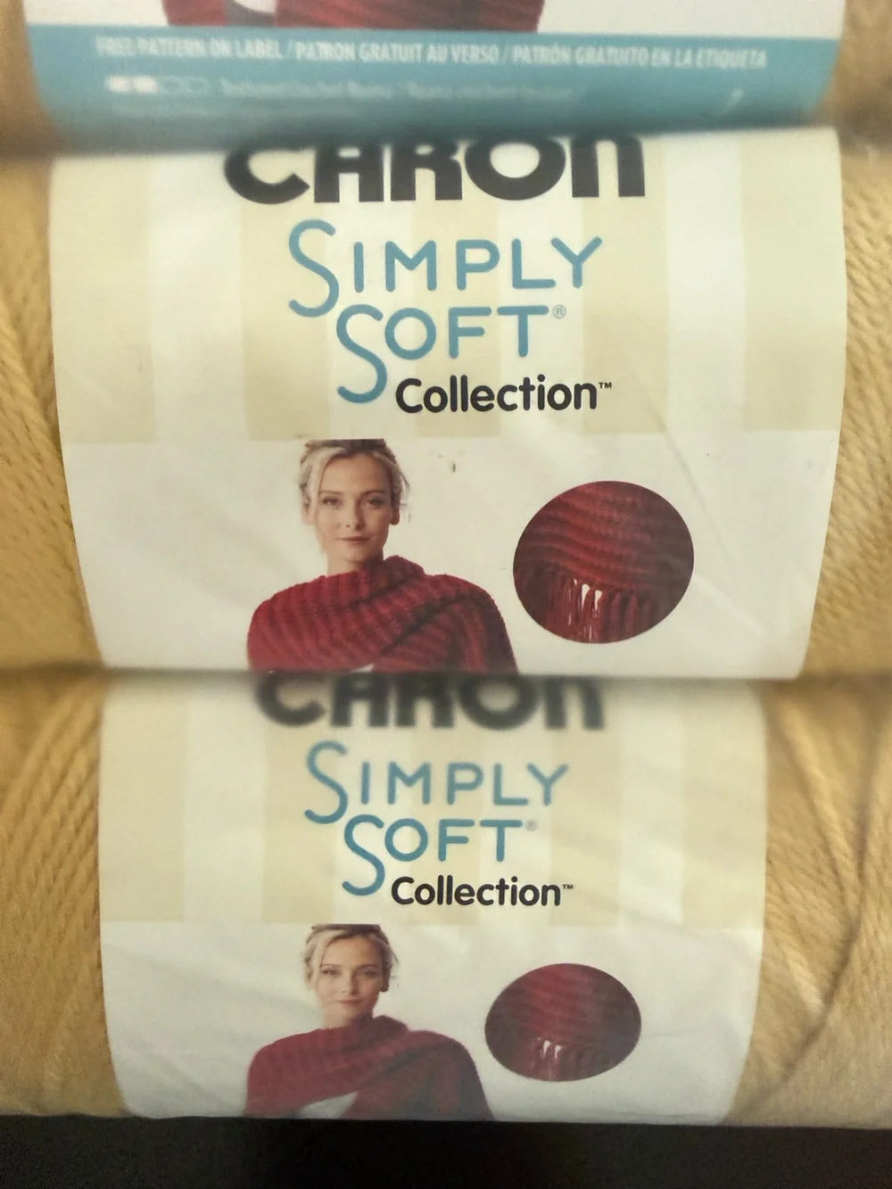 Caron Simply Soft Collection Yarn - Pale Yellow